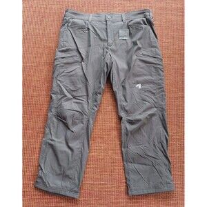 Eddie Bauer First Ascent Pants Men Guide Pro Fleece Lined 40x30 Gray Outdoor NWT